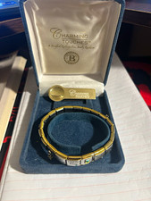 Bradford Exchange Italian Charm Bracelet “My Daughter I Wish You” Crystal