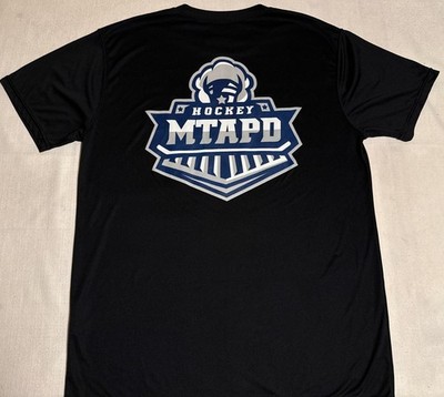 MTAPD NYPD New York City T-Shirt Sz L LIRR Railroad Hockey Team NYC