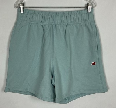 New Balance Core Shorts Mens Sz L Terry Heavyweight Cotton USA Made Blue 31x6 