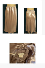 NWOT PATRICIA FIELDWALKER Silky Half Slip Champagne AMAZING SHINE Jeunesse XL