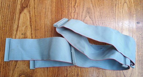 Grey SCSI Flat Ribbon Cable For 5 Devices Discs 1.2m