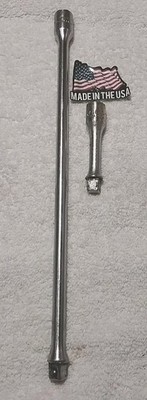 2pc FLEET 3/8'' DRIVE 3''1265 &12''1268 VINTAGE ORIGINAL EXTENSION SET USA  