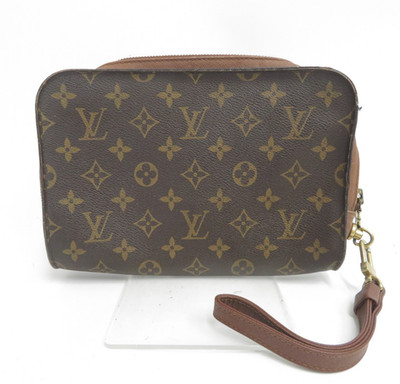 Authentic Louis Vuitton Monogram Orsay Clutch Bag F#48844