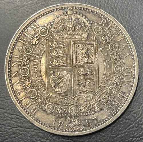 1887 Victoria Half Crown — photo from another recent sale