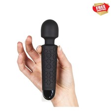Micro Personal Massage Wand Smallest Strongest Handheld Cordless Massager, St...