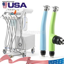 Dental Mobile Delivery Unit Cart System Air Compressor Suction 4Hole/Handpiece