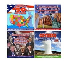 New 4pc Children  s Educational Book Bundle. History, Geography, Politics