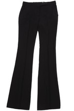 Image of ALEXANDER MCQUEEN BLACK CREPE FLARED PANTS IT 38 UK 6