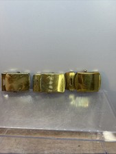 Vintage Military Brass Belt Buckle Military Uniform 2 Buckles Used USA Lot Of 3