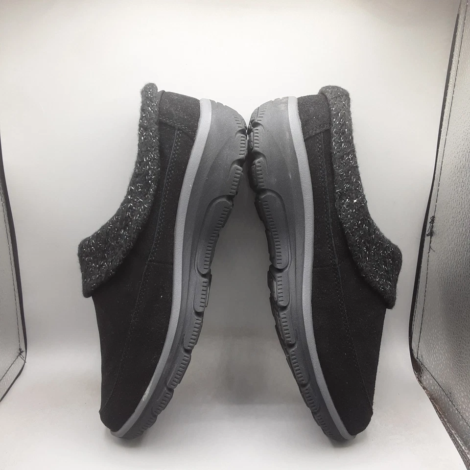 Skechers Easy Going Full Bloom Clogs Women's 10M Black Suede A100 - Image 3 of 4