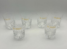 Set of 6 Zawlercle Poland New Hand Cut Lead Crystal Small Tumbers/ Shot Glasses