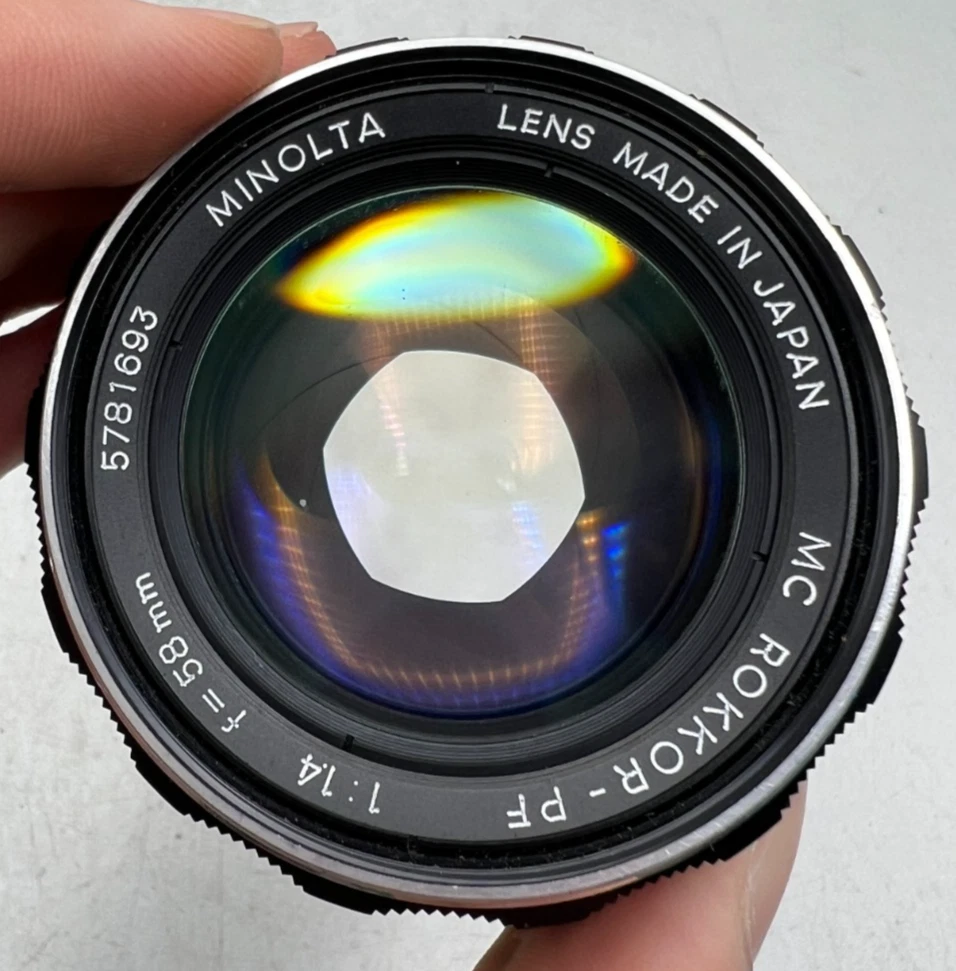 Minolta Rokkor PF 58mm Focal f/1.4 Camera Lenses for sale | eBay