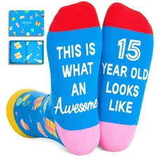 Gifts for Teenage Boys Girls Birthday Socks 13-15 Year Old Teens Present