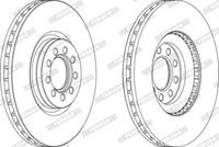 2X Bremsscheibe Premier Ferodo FCR317A FüR Daily Iveco Schachtel 4 6 Bus 5 26L11