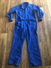 Vtg 70s Jumpsuit One Piece Leisure Alls Walls Jump suit Disco Blue With Belt L