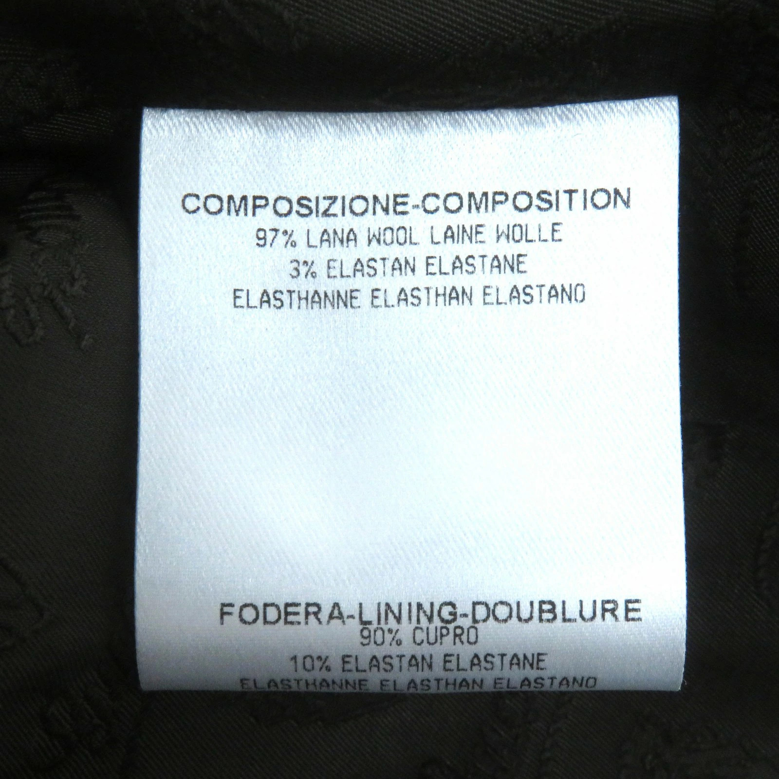 GUCCI wool lining logo all over pattern crest but… - image 10