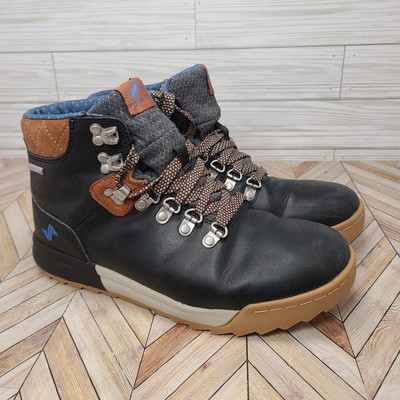 Forsake Patch Boots Women's Size 8.5 Navy Blue Brown Black