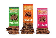 Tony's Chocolonely Filled Fairtrade Chocolate 3 Bars Praline Caramel Ganache