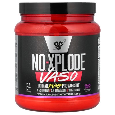 No-Xplode  VASO, Ultimate Pump Pre-Workout, Grape Fury, 1.11 lb (504 g)