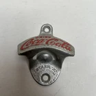 Vintage Coca Cola Starr X Wall Mount Cast Iron Bottle Opener Brown COKE