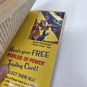 Bionic Commando Worlds of Power #6 Nintendo NES Story Book w/ CARD
