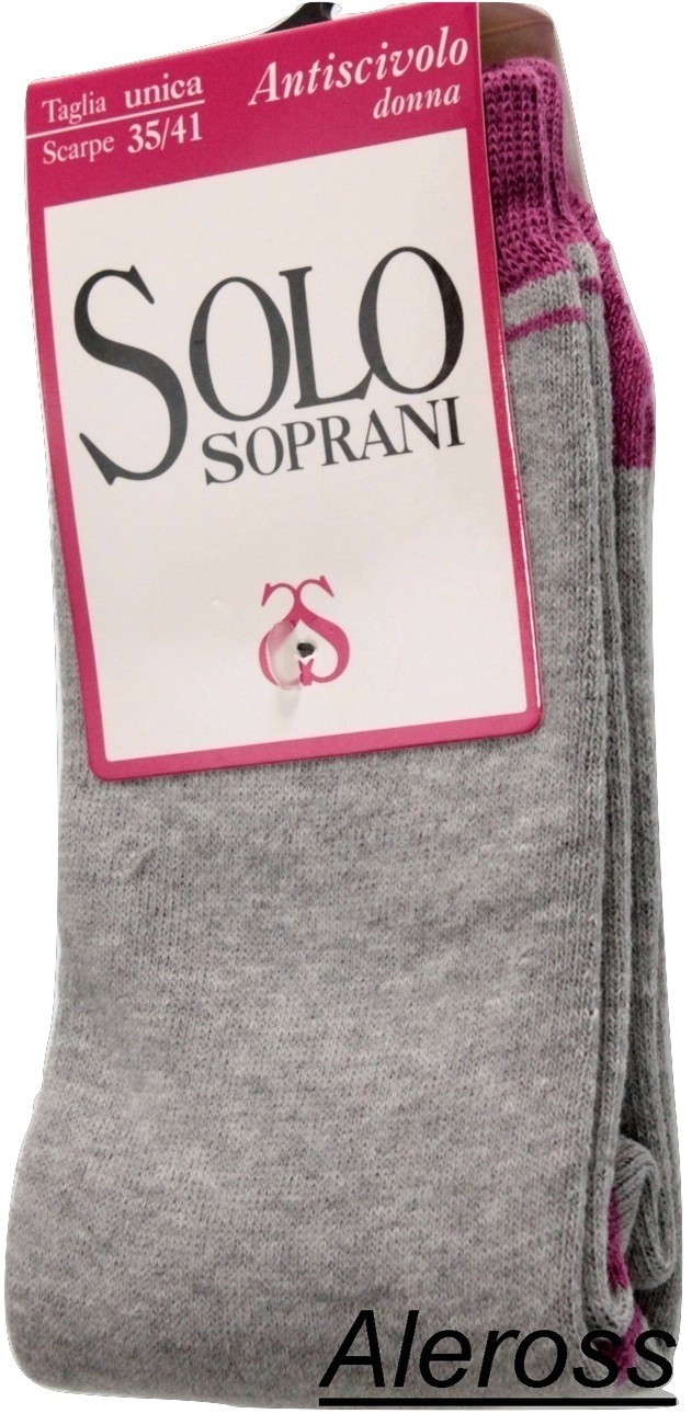 SAOLA Calza corta antiscivolo calzino Donna Solo Soprani casa sport MISURA UNICA U803