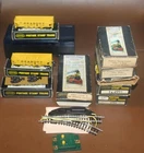 8pc Vintage Lot Postage Stamp N Freight Trains Relays RH Switch Accessories NOS