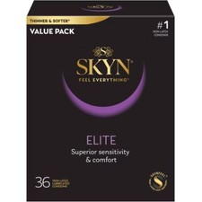 SKYN Elite Non-Latex Lubricated Condoms - 36ct