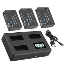 LP-E17 Battery  3-Channel LCD Charger for Canon EOS R8 RP 200D 250D M3 M5 M6