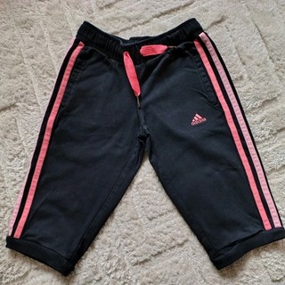 Adidas 💙 Caprihose/Sporthose Schwarz/Pinke Streifen Gr.116/6💙 Mädchen 👌