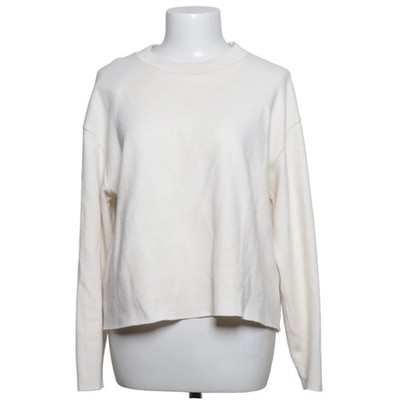 Zara, Strickpullover, Größe: S, Weiß, Baumwolle/Polyester, Einfarbig #oXk