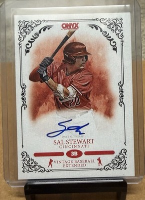 2022 Onyx Vintage Extended SAL STEWART Blue Ink On Card AUTO #/400 (E)