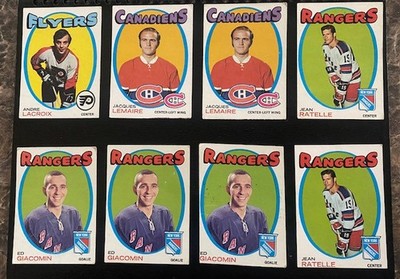 1971-72 Topps Hockey Lot 208 Mixed Grade Many HOF Great Card Shop Dealer Lot