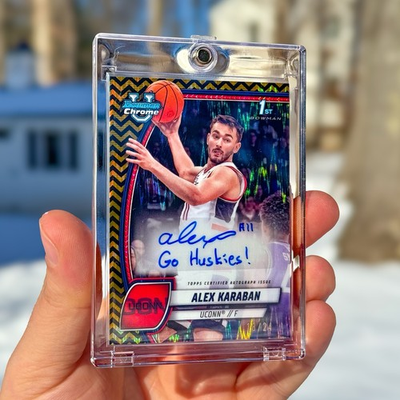 #ad 2024 25 Bowman U Chrome Alex Karaban Gold Black Stealth Inscription Auto # 24 $159.99