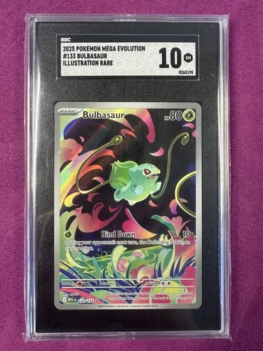 Bulbasaur 133/132 Me01: Mega Evolution Holo SGC 10 Gem Mint