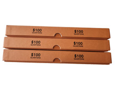 3 Quarter Guardhouse Orange Storage Boxes Holds 10 Round Rolls 100 Holder