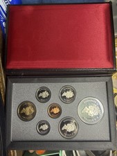 Canada Cent Elizabeth II , 1992 Stage Coach Old Proof Set 7 Coins1 It’s Silver