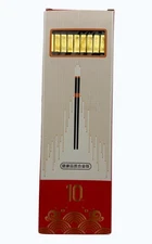 NIB Black Chopsticks Gold Detailing 24cm Length Durable PET Material Set Of 10