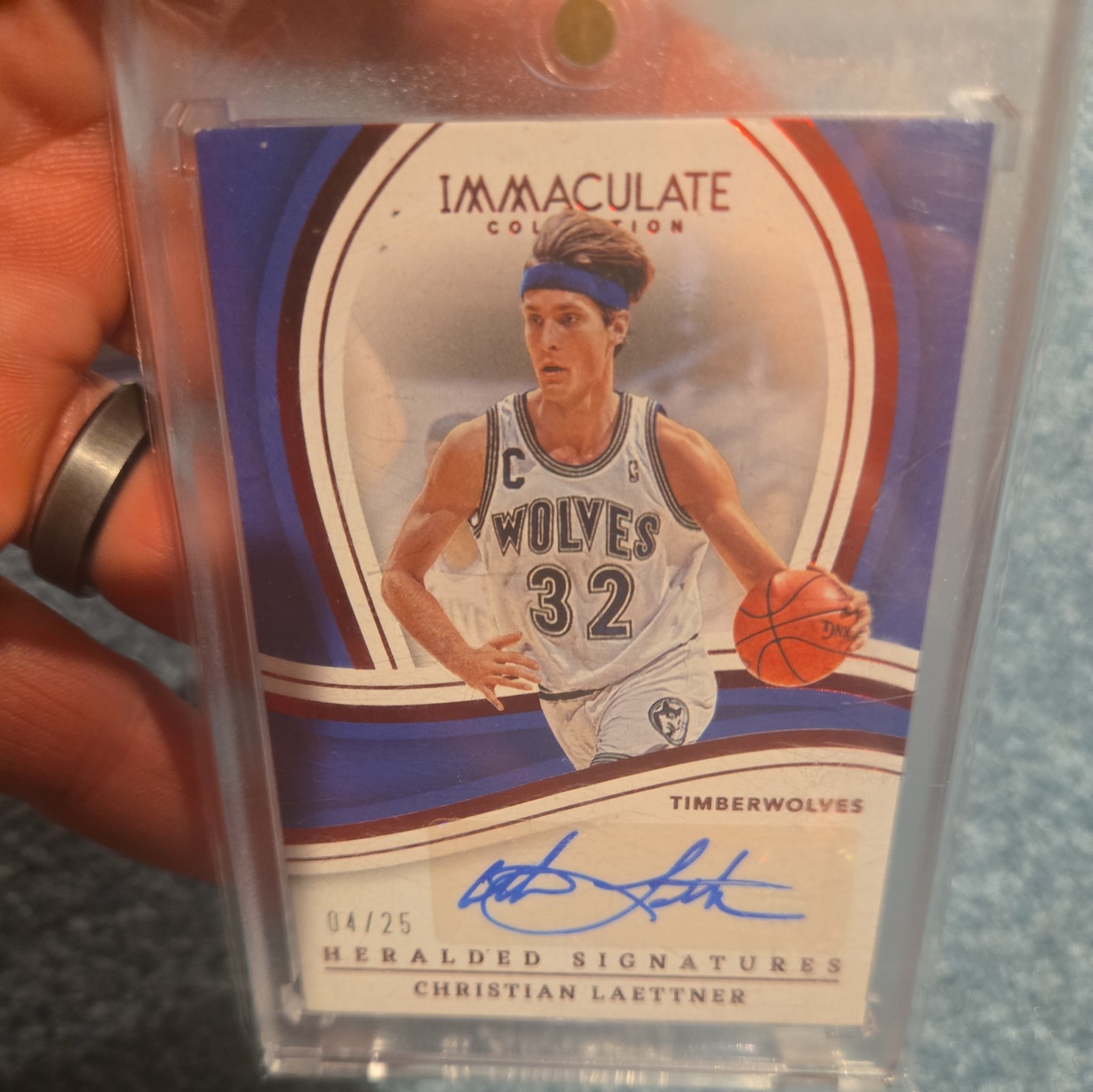 2022-23 Immaculate Collection Heralded Signatures Christian Laettner AUTO 04/25