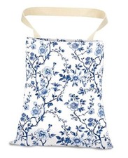 Car Trash Can, Durable Hanging Car Trash Garbage Bag, Cute Cute Blue Floral