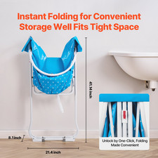 Portable Dog Bathtub, Light Blue