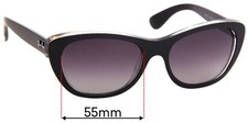 SFx Replacement Sunglass Lenses fits Ray-Ban RB4227 - 55mm Wide