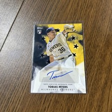 2024 Topps Tobias Myers Baseball Stars Auto Rookie Auto Black /199! #BSAU-TOB 