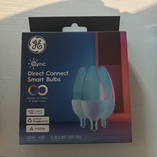 GE Cync Direct Connect Smart LED Bulbs   Color Changing B11 Candelabra 3-Pack 