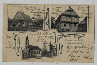 BUHL (67) Gruss Post Merckling Schulhaus Niederrödern