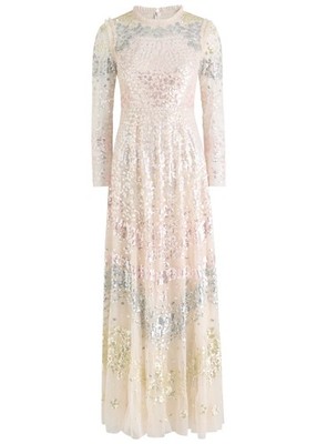 BNWT Needle & Thread Angeline SEQUIN GOWN UK18 US14 pastel ladies long dress