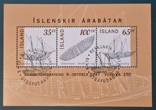 Iceland 1997 Block 20 "Stamp Day - Icelandic Rowing Ships" Stamped