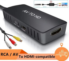 RCA to HDMI Converter Analog Composite Adapter For PS 1 2 3 STB Xbox VHS VCR DVD