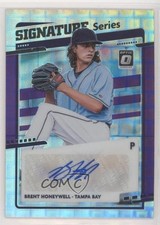 2020 Panini Donruss Optic Purple Pandora Prizm 24/25 Brent Honeywell Auto 4l3