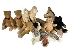 Steiff, Gund, Douglas, B.Altman’s, etc. Unique Vintage Plush Animals Lot of 11